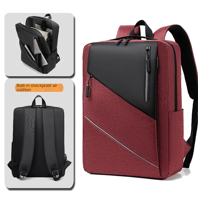 Large Capacity Waterproof Backpack , Casual Fashion Laptop Bag, Wear-Resistant, 24Hr Smart